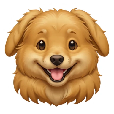 A happy laughing dog sticker