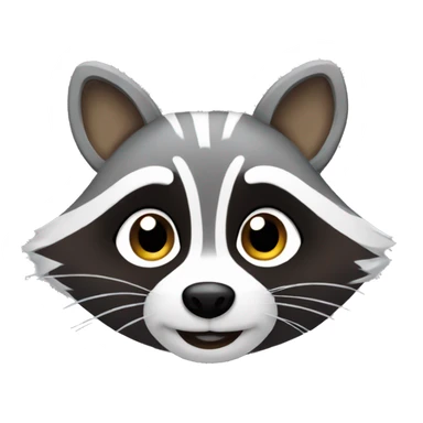 Cute racoon sticker