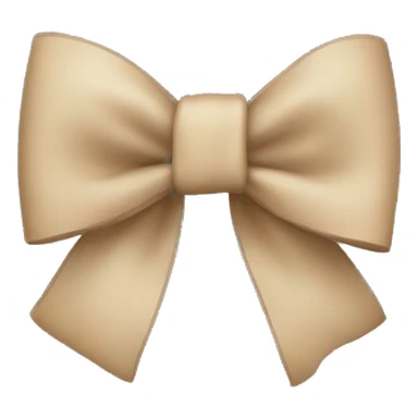 beige plaid bow sticker