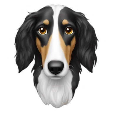Borzoi long nose sticker