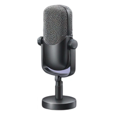 podcast microphone sticker