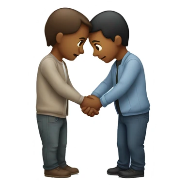 Holding hands on stomach sticker