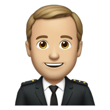 Macron Bitmoji sticker