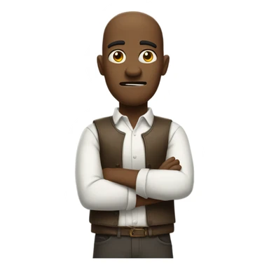 mad crossing arms  sticker