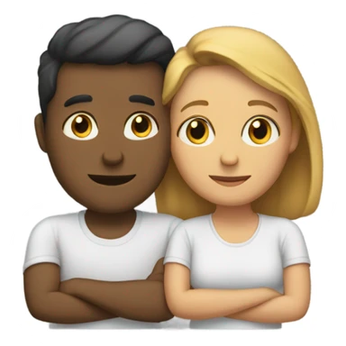 Couple laying down  sticker