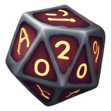 d&d dice d20 20 sticker