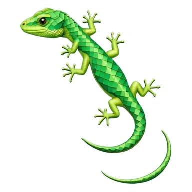 An Mc. Eisher style interlocking geometric shape of a lizard sticker