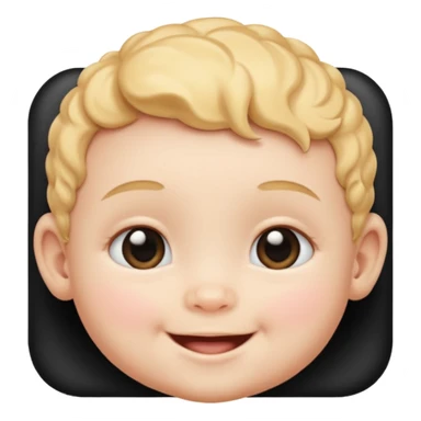 baby face inside a photo frame sticker