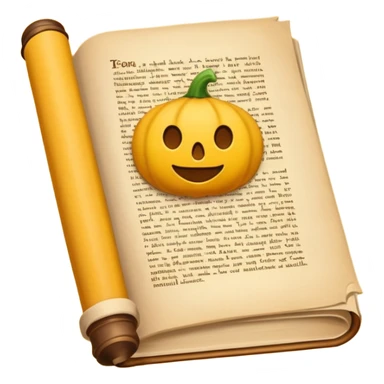 pergamino con historia sticker