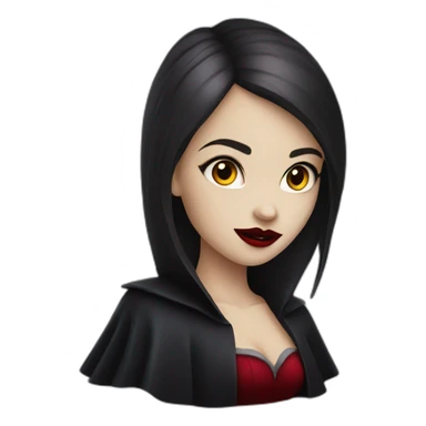 Beautiful vampire girl sticker