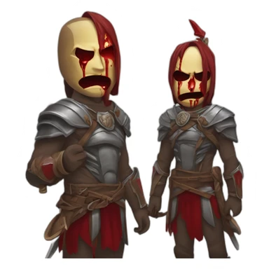 gota de sangre tachada con una equis sticker