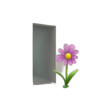 Un viejo se callo y encontró una flor en el piso sticker