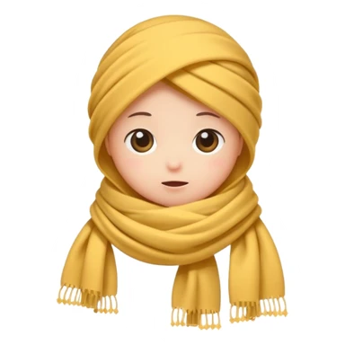 tiny star wrapped in scarf shivering cute sticker