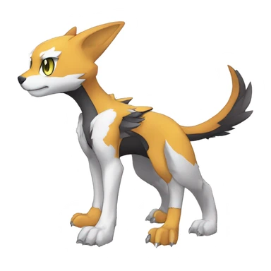cute cool edgy beautiful m Digimon-Fakemon-animal full body sticker