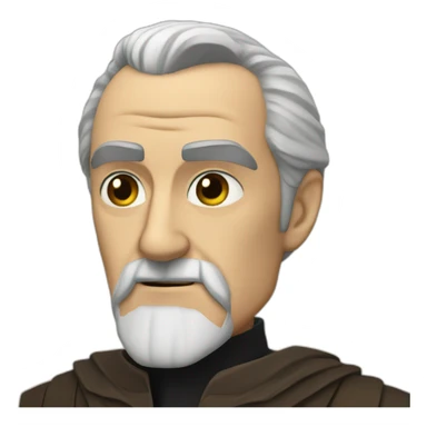 Count dooku sticker