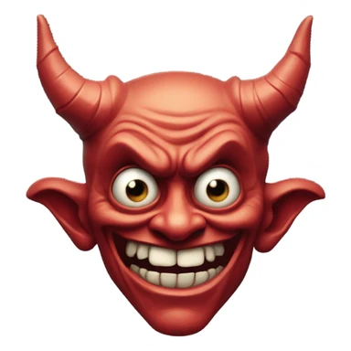 A distorted devil  sticker