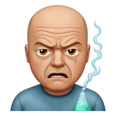 hank schrader vomiting on heisenberg sticker
