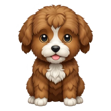 Black cavoodle  sticker