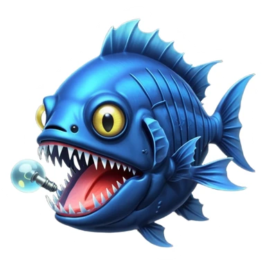 Angler Fish – Large mouth with sharp teeth and light lure sticker