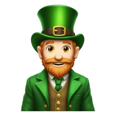  leprechaun emptying his pockets sticker