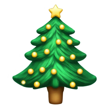 Twinkling Christmas tree sticker