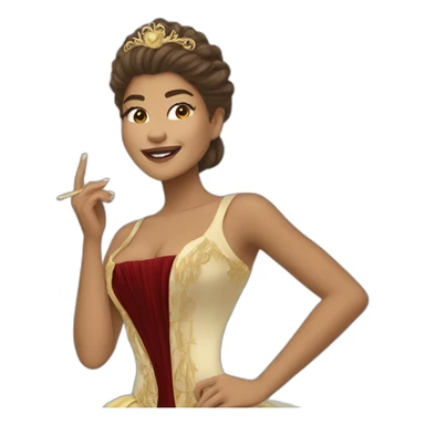 Zendaya as an Opera singer sticker