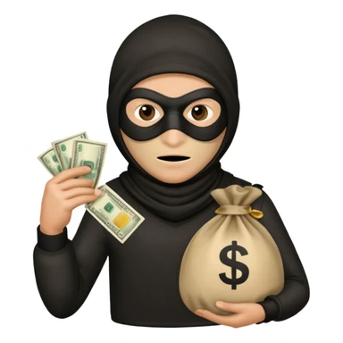 robber emoji sticker