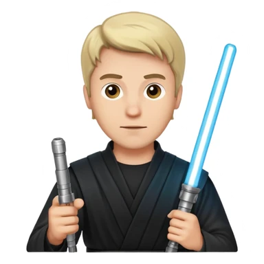 Man with light saber  sticker