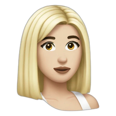 blonde dua lipa sticker
