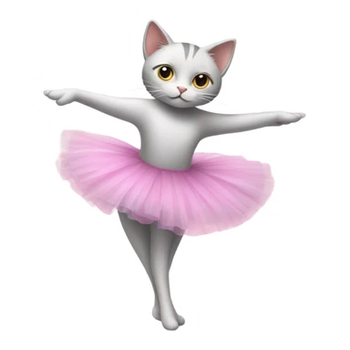 Cat ballerina  sticker