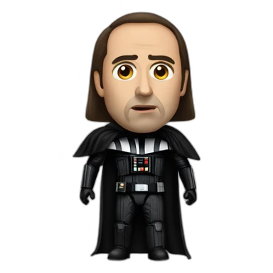 Nick cage as darth vadar sticker