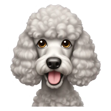 Poodle dog sticker