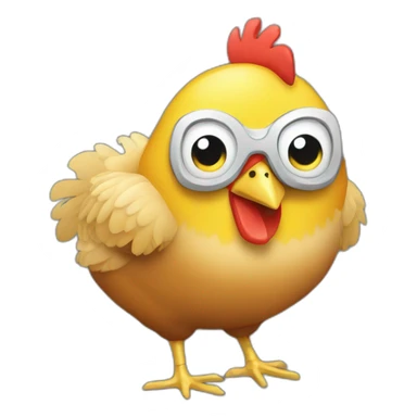 Chicken coding computer sticker