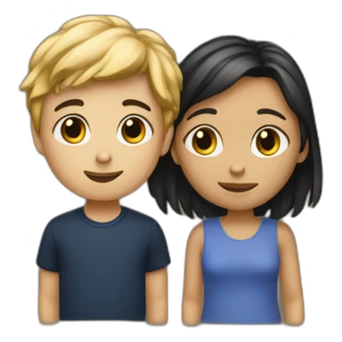 jim and fabienne's child sticker