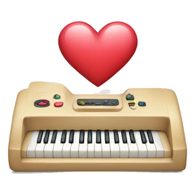 Clavier ordinateur apple avec un coeur sticker