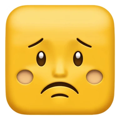 Depressed emoji sticker