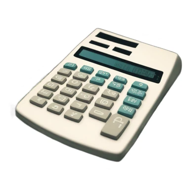 pocket calculator in background money sticker