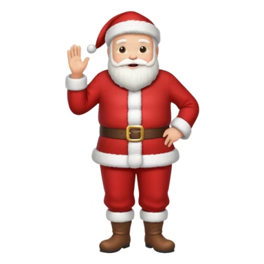 full body of santa claus sticker