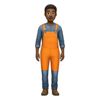 Orange Overalls sticker