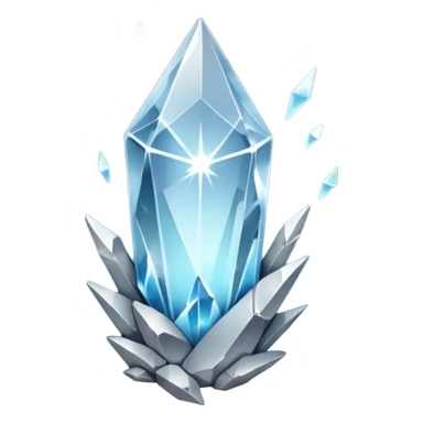 white silver transparent nebula crystal shard sticker