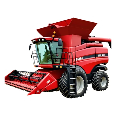 Combine Harvester - Case IH 8250 (Model Year: 2022) (Iconic colour: Red) sticker