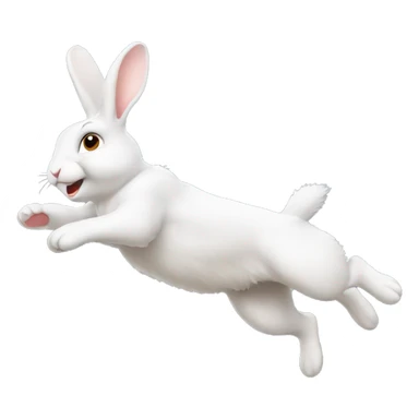 rabbit jumping sticker