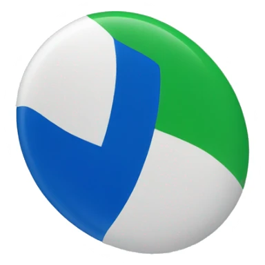 Bandera azul y verde  sticker