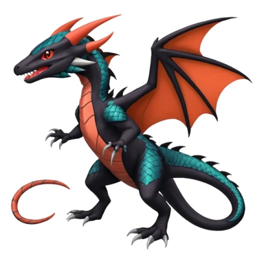 Nargacuga-Noivern-Salandit-fusion (full body) sticker