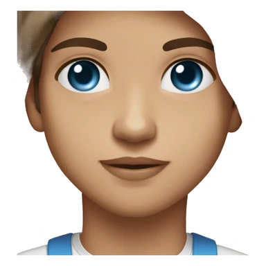 man blue eyes brown hair kissing girl brown eyes brown haïr sticker