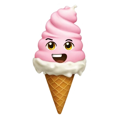 Ice spice eating ice cream sticker