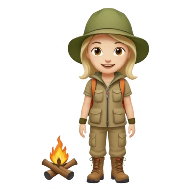 People who are going camping should wear a camping outfit sticker