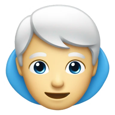 El emoji de reproducir de color azul  sticker