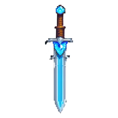 Silver sword with blue gem

 sticker