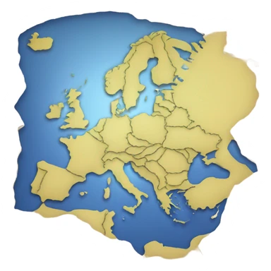 Europe map sticker